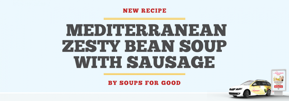 Savor the Flavor: Mediterranean Zesty Bean Soup with Sausage by Soups For Good Savor the Flavor: Mediterranean Zesty Bean Soup with Sausage by Soups For Good
