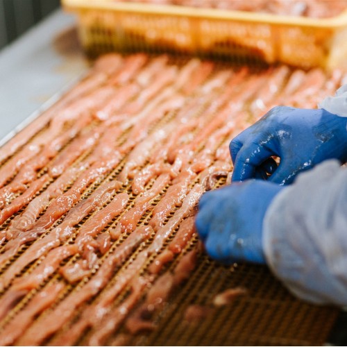 Candied Salmon Jerky - Maple Candied Salmon Jerky - Maple