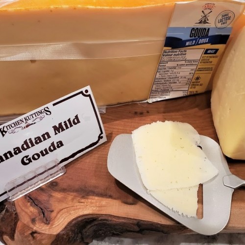 Fresh Cut Canadian Mild Gouda  (lactose free) - per lb Fresh Cut Canadian Mild Gouda  (lactose free) - per lb