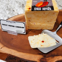 Fresh Cut Ghost Pepper Cheddar - per lb Fresh Cut Ghost Pepper Cheddar - per lb