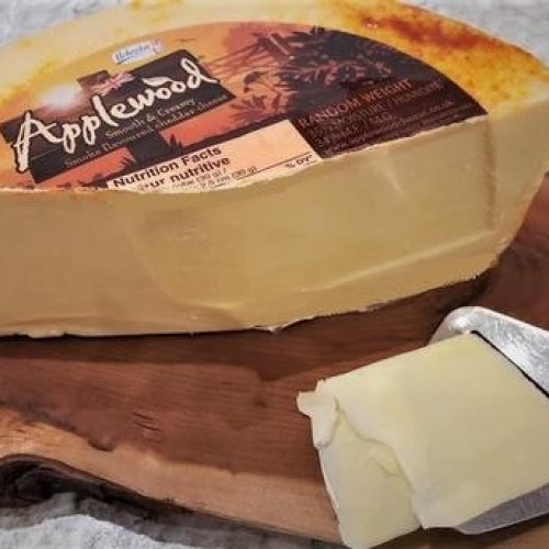 Fresh Cut Apple Wood Smoked Cheddar - per lb Fresh Cut Apple Wood Smoked Cheddar - per lb